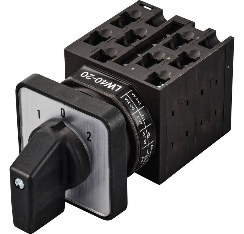 TRU COMPONENTS Schalter TRU COMPONENTS TC-LW40-20 D404/4A48I Nockenschalter 20 A 690 V 2 x 45 (TC-LW40-20 D404/4A48I) von TRU COMPONENTS