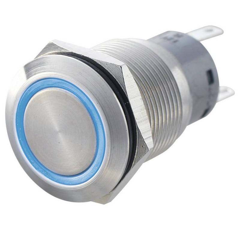 TRU COMPONENTS Schalter Vandalensicherer Schalter 19 mm mit, Betätiger flach von TRU COMPONENTS