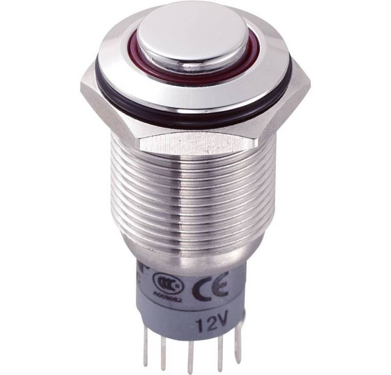 TRU COMPONENTS Schalter Vandalismusgeschützter Druckschalter 701820, Betätiger erhaben von TRU COMPONENTS