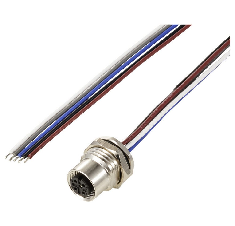 TRU COMPONENTS Steckdose TRU COMPONENTS TC-12833068 Sensor/Aktor Einbaubuchse M12 Buchse, Einba, TC-12833068 von TRU COMPONENTS