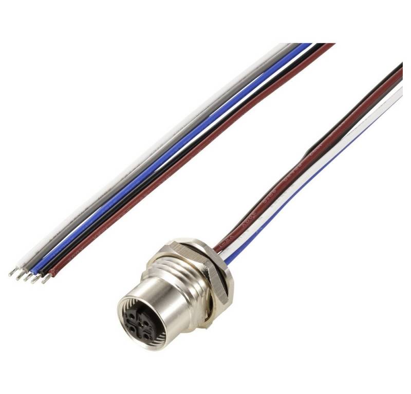 TRU COMPONENTS Steckdose TRU COMPONENTS TC-12833068 Sensor/Aktor Einbaubuchse M12 Buchse, Einba, TC-12833068 von TRU COMPONENTS