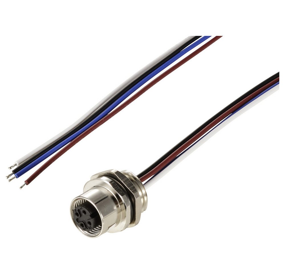 TRU COMPONENTS Steckdose TRU COMPONENTS TC-12833216 Sensor/Aktor Einbaubuchse M12 Buchse, Einba, TC-12833216 von TRU COMPONENTS