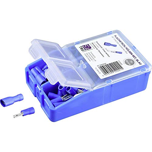 TRU COMPONENTS Quetschverbinder-Sortiment 1.5mm² 2.5mm² Blau 140 St. vollisoliert von TRU Components