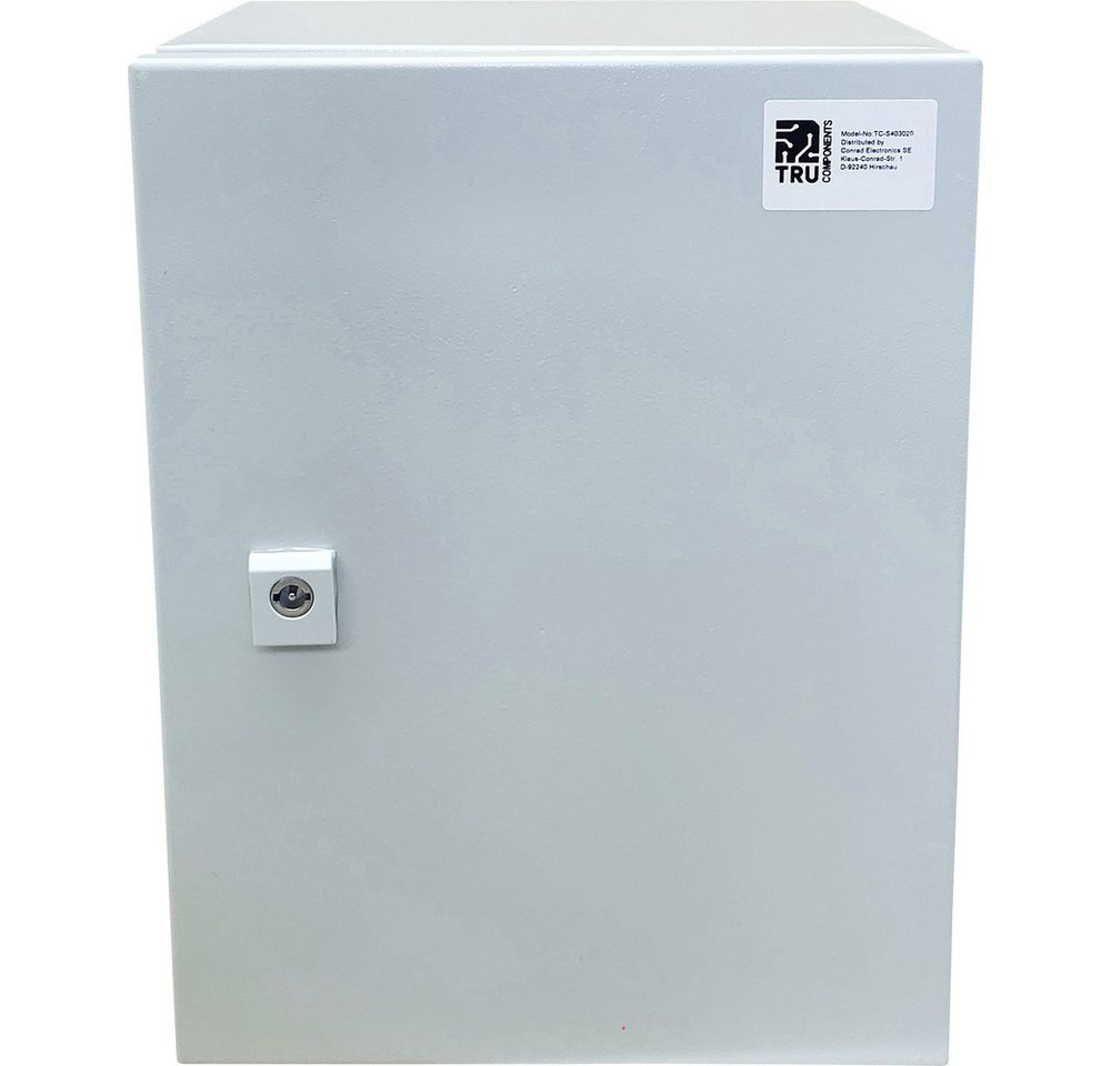 TRU COMPONENTS TRU COMPONENTS TC-S403020 Schaltschrank 300 x 400 x 200 Stahlblech Lic Steckdosenverteiler von TRU COMPONENTS