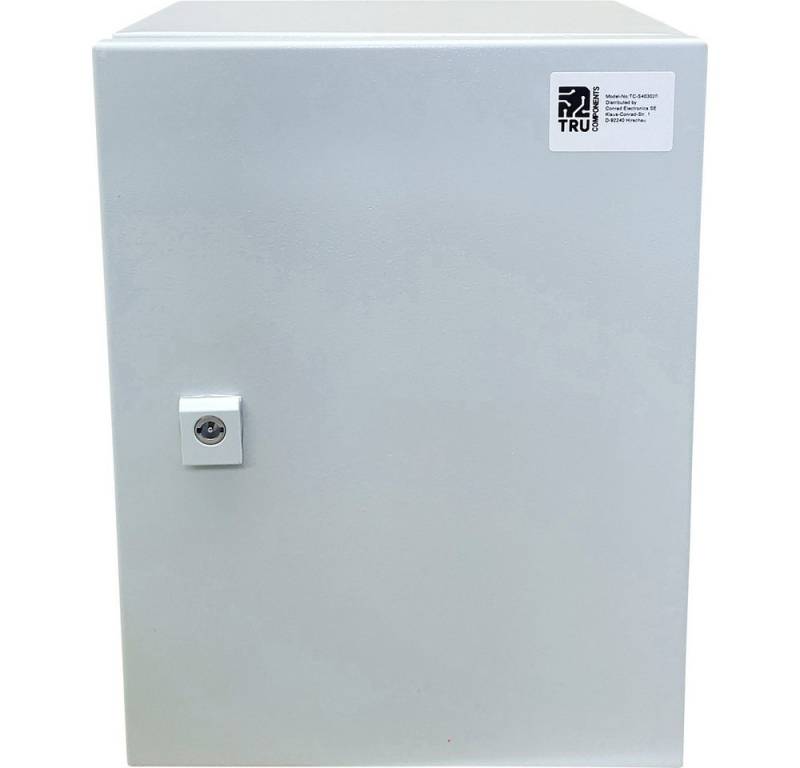 TRU COMPONENTS TRU COMPONENTS TC-S403020 Schaltschrank 300 x 400 x 200 Stahlblech Lic Steckdosenverteiler von TRU COMPONENTS