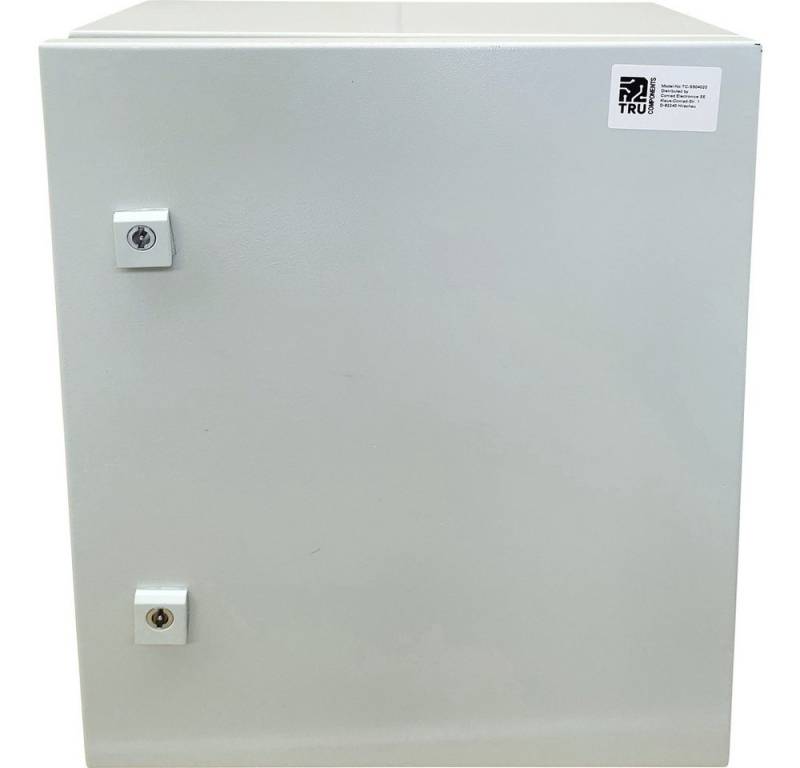 TRU COMPONENTS TRU COMPONENTS TC-S504020 Schaltschrank 400 x 500 x 200 Stahlblech Lic Steckdosenverteiler von TRU COMPONENTS