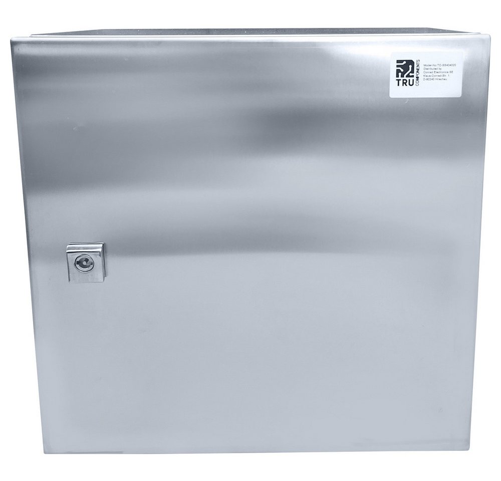 TRU COMPONENTS TRU COMPONENTS TC-SS404020 Schaltschrank 400 x 400 x 200 Edelstahl Lic Steckdosenverteiler von TRU COMPONENTS