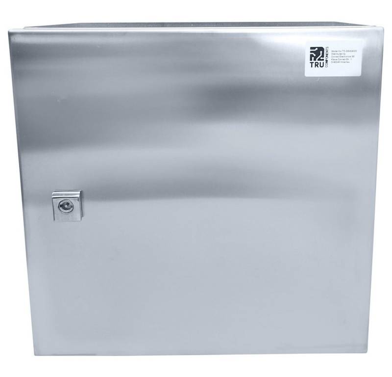 TRU COMPONENTS TRU COMPONENTS TC-SS404020 Schaltschrank 400 x 400 x 200 Edelstahl Lic Steckdosenverteiler von TRU COMPONENTS
