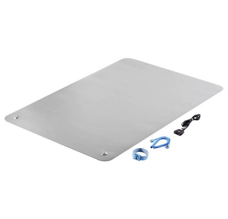 TRU COMPONENTS Werkstatt-Set ESD-Tischmatten-Set, inkl. Erdungskabel, inkl. Erdungsarmband, inkl. Verbindungsleitung von TRU COMPONENTS