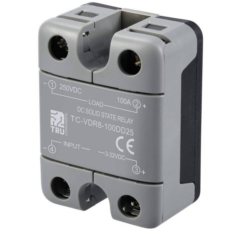 TRU COMPONENTS Zeitrelais TRU COMPONENTS Halbleiterrelais TC-12705376 100 A Schaltspannung (max., (TC-VDR8-100DD25) von TRU COMPONENTS