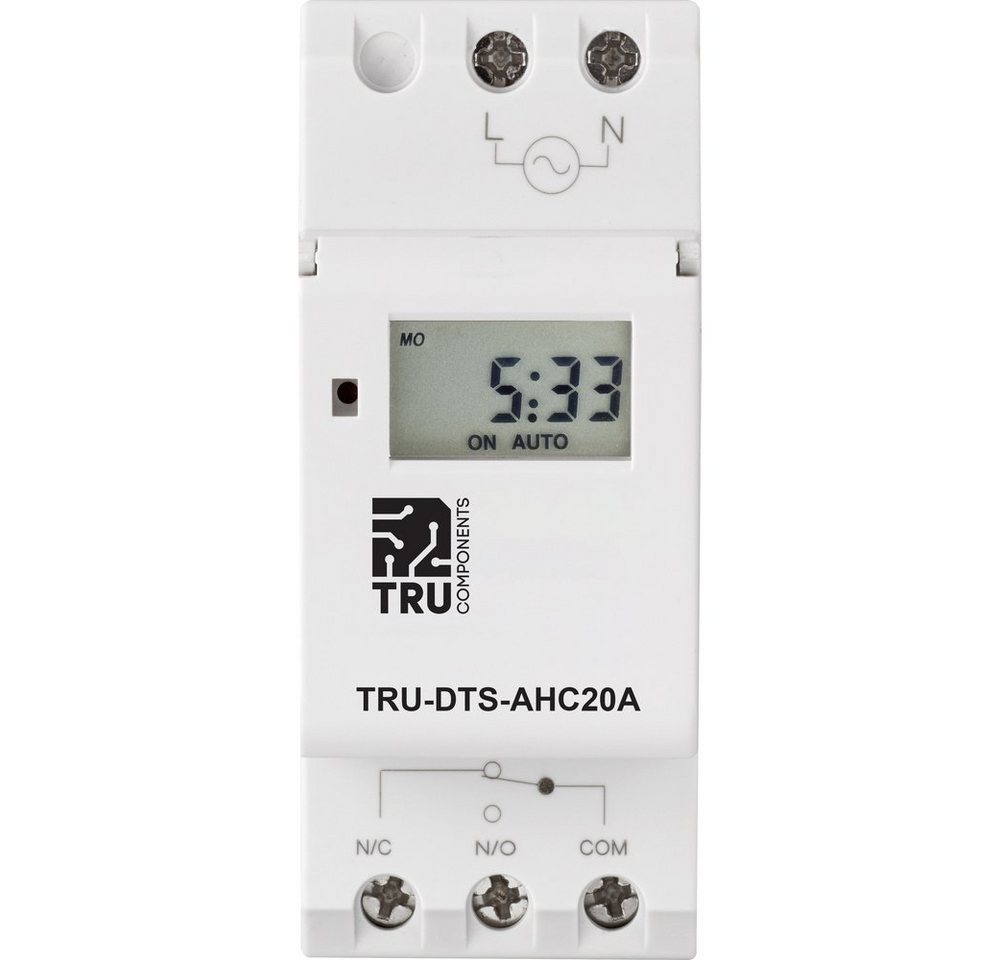 TRU COMPONENTS Zeitschaltuhr TRU COMPONENTS TC-8576104 Zeitschaltuhr für Hutschiene TRU-DTS-AHC20A, TRU-DTS-AHC20A TRU COMPONENTS Zeitschaltuhr TRU COMPONENTS TC-8576104 Zeitschaltuhr für Hutschiene TRU-DTS-AHC20A, TRU-DTS-AHC20A von TRU COMPONENTS