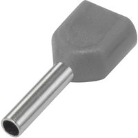 1572430 Zwillings-Aderendhülse 0.75 mm² Teilisoliert Grau 100 St. - Tru Components von TRU Components