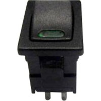 1587536 Wippschalter TC-R13-66L-02 gn 250 v/ac 6 a 1 x Aus/Ein rastend 1 St. - Tru Components von TRU Components
