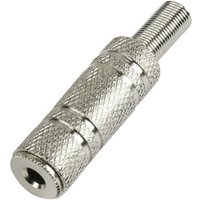 Tru Components - 595215 Klinken-Steckverbinder 3.5 mm Buchse, gerade Polzahl: 2 Mono Silber 1 St. von TRU Components