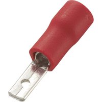 Tru Components - 736753-2.5 Flachstecker Steckbreite: 2.8 mm Steckdicke: 0.8 mm 180 ° Teilisoliert Ro von TRU Components