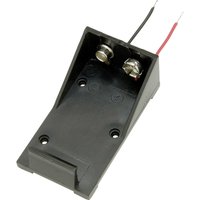 Tru Components - BH9VA Batteriehalter 1x 9 v Block Kabel von TRU Components