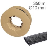 TRU COMPONENTS TC-12352536 T24CA037 Geflechtschlauch Schwarz Polyester 7 bis 19mm 350m von TRU Components