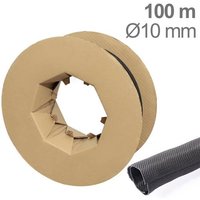 TRU COMPONENTS TC-12352488 T24CA025 Geflechtschlauch Schwarz Polyester 10 bis 11mm 100m von TRU Components