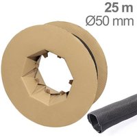 TRU COMPONENTS TC-12352520 T24CA033 Geflechtschlauch Schwarz Polyester 50 bis 51mm 25m von TRU Components