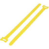 Tru Components - Klettkabelbinder zum Bündeln Haft- und Flauschteil (l x b) 240 mm x 16 mm Gelb 20 s von TRU Components
