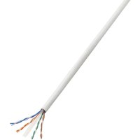 Netzwerkkabel cat 6 u/utp 4 x 2 x 0.27 mm² Weiß 50 m - Tru Components von TRU Components