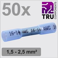 TC-12888404 Stoßverbinder mit Schrumpfschlauch 1.5 mm² 2.5 mm² Vollisoliert Blau 50 s - Tru Components von TRU Components