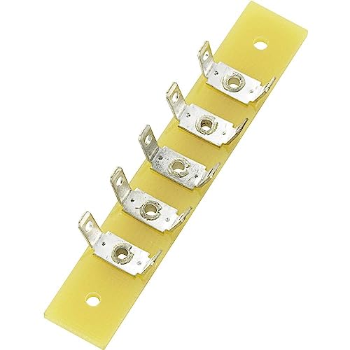 TRU COMPONENTS 1572092 Lötstab, einreihig, Gesamtzahl der Pole 5 Epoxy (L x B x H) 59 x 10 x 1,6 mm, 1 Stück von TRU Components