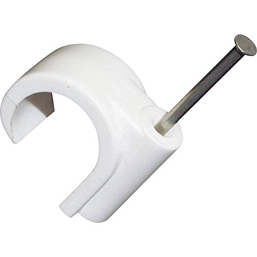 TRU COMPONENTS 523532 Nagelschellen 1571797 Bündel-Ø-Bereich 20 mm (max) Weiß (matt) 100 St. von TRU Components