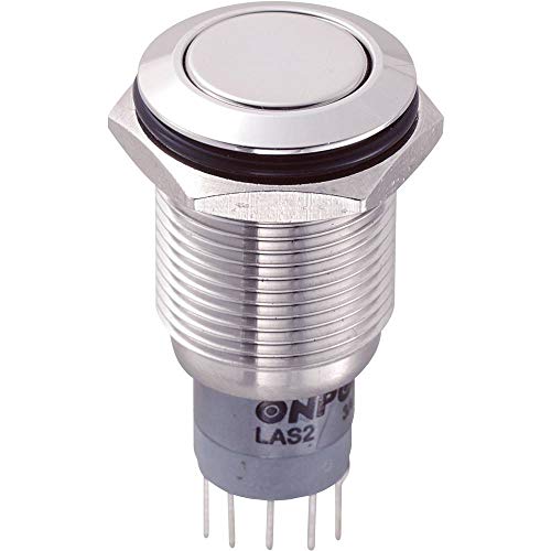 TRU COMPONENTS 701943 LAS2GQF-22/S/P Vandalismusgeschützter Drucktaster 250 V/AC 3 A 2 x Ein/(Ein) tastend 1 St. von TRU Components
