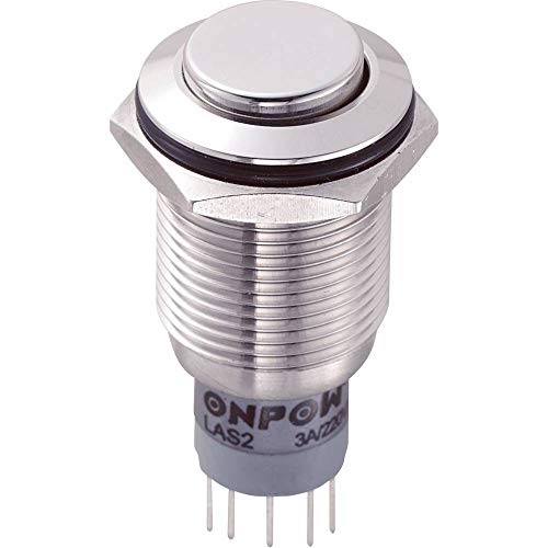 TRU COMPONENTS 701956 LAS2GQH-22Z/S/P Vandalismusgeschützter Druckschalter 250 V/AC 3 A 2 x Ein/Ein rastend IP67 1 St. von TRU Components