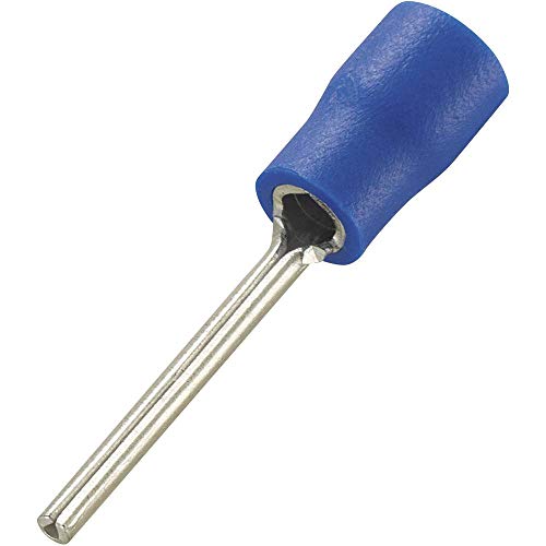 TRU COMPONENTS 739361 Stiftkabelschuh 1.50 mm² 2.50 mm² Teilisoliert Blau 100 St. von TRU Components