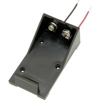 TRU COMPONENTS BH9VA Batteriehalter 1x 9V Block Kabel TRU COMPONENTS BH9VA Batteriehalter 1x 9V Block Kabel von TRU Components