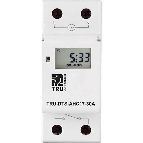 TRU COMPONENTS Betriebsspannung: 230 V/AC TRU-DTS-AHC17-30A 1 Wechsler 30A 250 V/AC Wochenprogramm von TRU Components