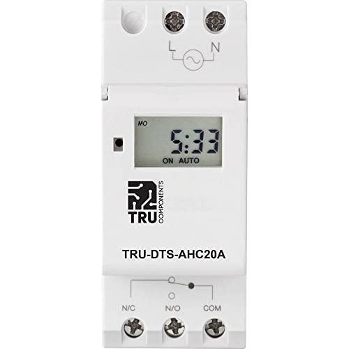 TRU COMPONENTS Betriebsspannung: 230 V/AC TRU-DTS-AHC20A 1 Wechsler 20A 250 V/AC Wochenprogramm von TRU Components