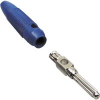 TRU COMPONENTS Büschelstecker Stecker, gerade Stift-Ø: 4mm Blau 100St. von TRU Components