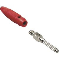 TRU COMPONENTS Büschelstecker Stecker, gerade Stift-Ø: 4mm Rot 100St. von TRU Components