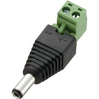 TRU COMPONENTS DC-11M-WT Niedervolt-Steckverbinder Stecker, gerade 5.5mm 2.5mm 1St. von TRU Components