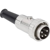 TRU COMPONENTS TC-2528002 DIN-Rundsteckverbinder Stecker, gerade Polzahl (num): 4 Silber 100St. von TRU Components