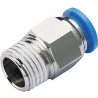 TRU COMPONENTS Gerade-Verbinder PC6-02 Rohr-Ø: 6 mm Gewinde-Maß: R1/4 1 St. von TRU Components