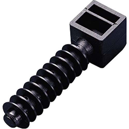 TRU Components Kabelhalter TC-10938592 Bündel-Ø-Bereich 9 mm (max) mit Lamellenfuß Schwarz von TRU Components