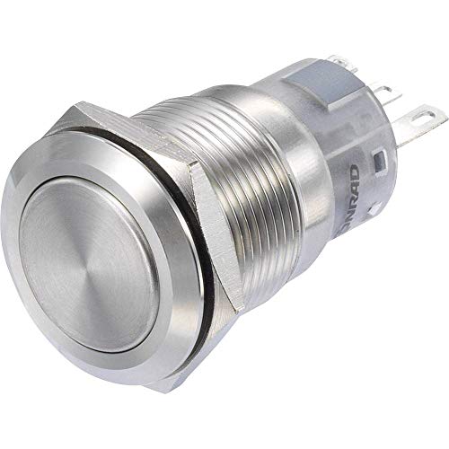 TRU COMPONENTS LAS1-AGQ-11Z/S Druckschalter, 250 V/AC 3 A, 1 x On/On IP65, 1 Stück von TRU Components