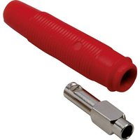 TRU COMPONENTS Laborbuchse Kupplung, gerade Stift-Ø: 4mm Rot 100St. von TRU Components