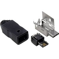 TRU COMPONENTS Micro USB B-Stecker mit Halte-Clip Stecker, gerade TC-2524007 Inhalt: 100St. von TRU Components