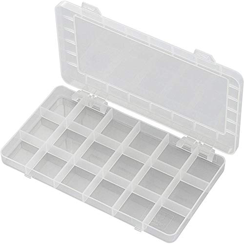 TRU COMPONENTS PP18-01 Sortimentskasten (L x B x H) 195 x 100 x 13mm Anzahl Faecher: 18 feste Untert von TRU Components