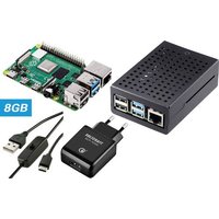 TRU COMPONENTS Pure Set Raspberry Pi® 4 B 8GB 4 x 1.5GHz inkl. Netzteil, inkl. Gehäuse von TRU Components
