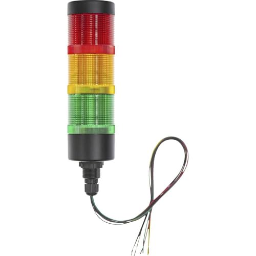 TRU COMPONENTS Signalsäule TC-12835340 TC-HBJD-55A-D/3/RYG/24V/IP65 LED Rot, Gelb, Grün 1 St. von TRU Components