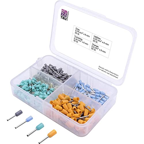 TRU COMPONENTS T1903C023 Aderendhülsen-Sortiment 0.14 mm², 0.25 mm², 0.34 mm², 0.50 mm² Teilisoliert Grau, Hellblau, Tü TRU COMPONENTS T1903C023 Aderendhülsen-Sortiment 0.14 mm², 0.25 mm², 0.34 mm², 0.50 mm² Teilisoliert Grau, Hellblau, Tü von TRU Components