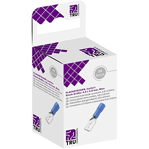 TRU COMPONENTS T1904C110 Flachstecker-Sortiment Steckbreite: 4.80mm Steckdicke: 0.80mm 180° Teiliso TRU COMPONENTS T1904C110 Flachstecker-Sortiment Steckbreite: 4.80mm Steckdicke: 0.80mm 180° Teiliso von TRU Components