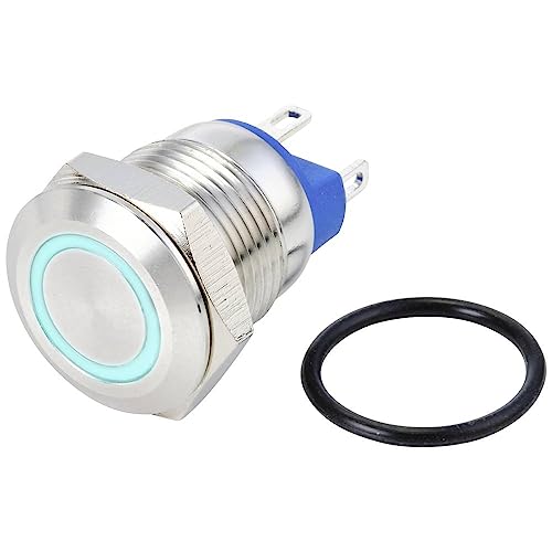 TRU COMPONENTS TC-10090904 Vandalismusgeschützter Drucktaster 48V/DC 2A 1 GQ12-AF-10E/J/B/24V/S von TRU Components