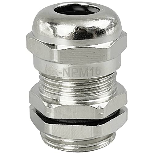 TRU COMPONENTS TC-10302824 Kabelverschraubung M16 Messing (vernickelt) Metall 1St. von TRU Components